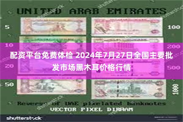 配资平台免费体检 2024年7月27日全国主要批发市场黑木耳价格行情