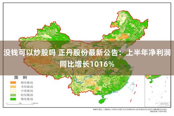 没钱可以炒股吗 正丹股份最新公告：上半年净利润同比增长1016%