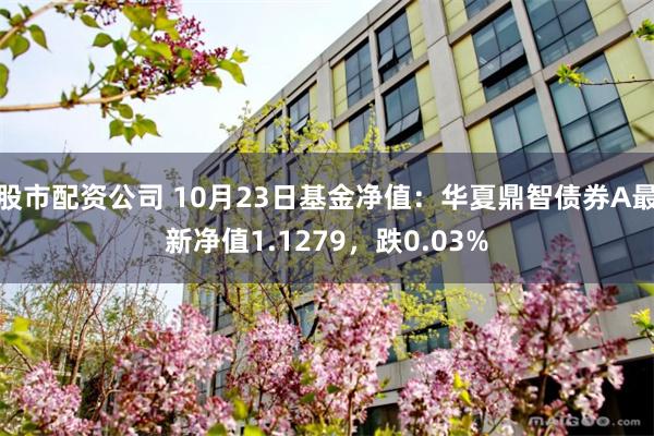 股市配资公司 10月23日基金净值：华夏鼎智债券A最新净值1.1279，跌0.03%